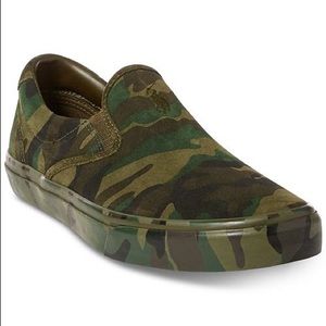 Polo Ralph Lauren Thompson Camo slip on sz 14 NWT